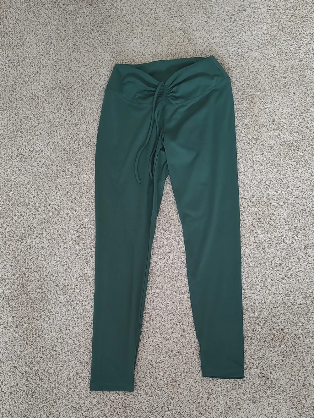 PINK Victoria's Secret Dark Green Drawstring Waist Leggings